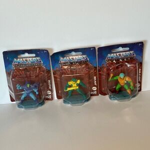 Master Of The Universe Micro  Figures - Skeletor, Mer-Man, Man-At-Arms - New